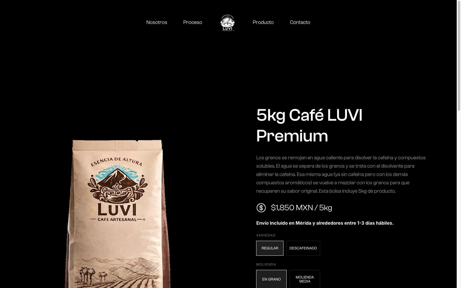 Café Luvi — captura 2